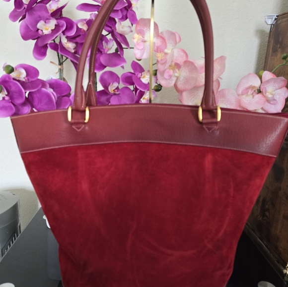 C10 GUCCI VINTAGE SUEDE BAG - Picture 2 of 12